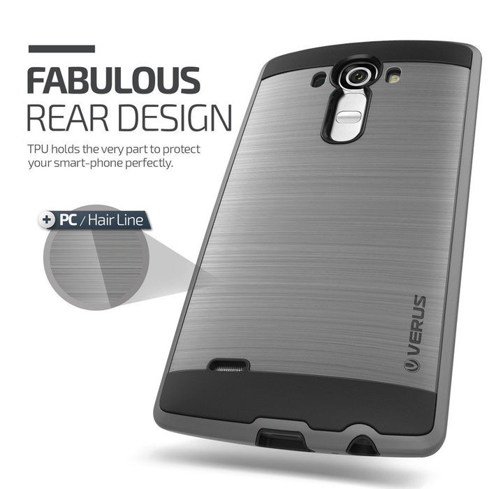 Etui LG G4 VERUS Verge Steel Silver Jak Spigen SGP Pokrowiec