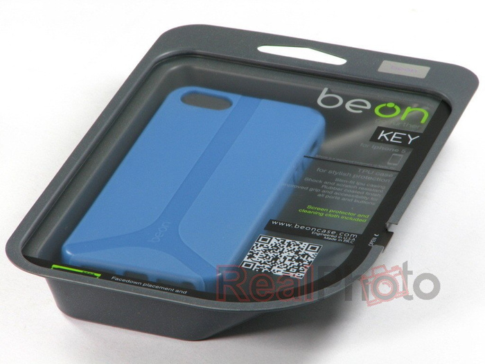Etui Pokrowiec Apple iPhone 5 5S SE BEON Key Niebieski
