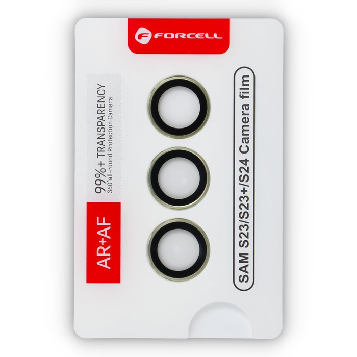 Szkło hartowane na aparat do Samsung S24 Forcell Premium żółte