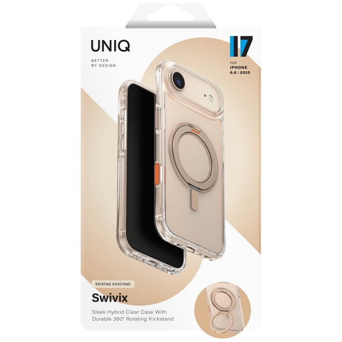 Etui UNIQ Swivix do iPhone Air 360       Rotating Kickstand złoty
