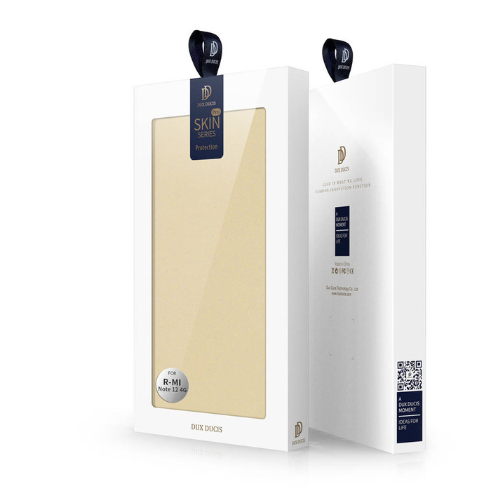 Etui Dux Ducis Skin Pro etui do Xiaomi Redmi Note 12 pokrowiec z klapką portfel na kartę podstawka złote Case