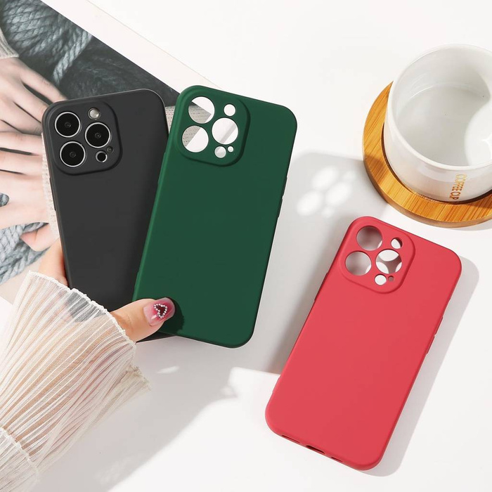 Etui Silicone Case Etui iPhone 14 Plus Silikonowy Pokrowiec Jasnoniebieskie Case