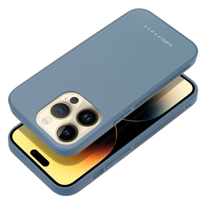 ROAR futerał MATTE GLASS do IPHONE 14 Plus niebieski