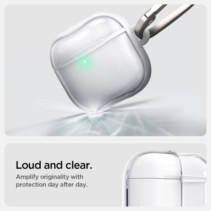 ETUI SPIGEN ULTRA HYBRID APPLE AIRPODS 4 JET WHITE