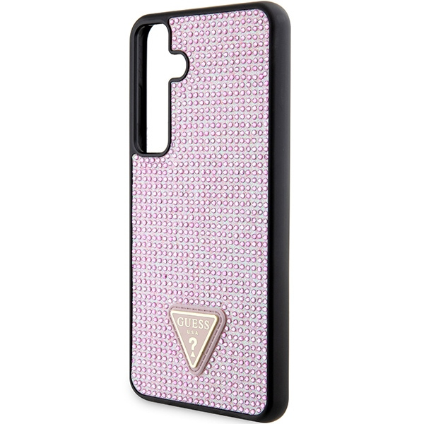 Etui Guess GUHCS24MHDGPPP S24+ S926 różowy/pink hardcase Rhinestone Triangle Case