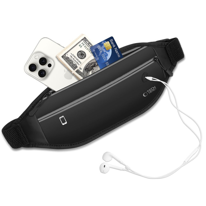 TECH-PROTECT M7 UNIVERSAL SPORT WAIST BAG BLACK