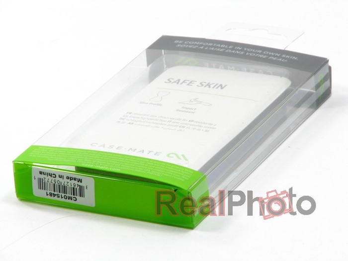 Etui Pokrowiec Apple iPhone 4 4S CASE-MATE Safe Skin Smooth Czarny Sylikon