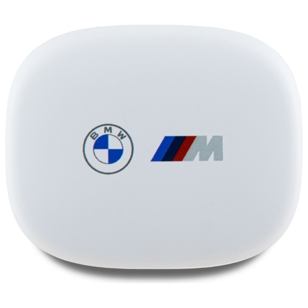 BMW słuchawki Bluetooth BMBEMIATP20LOH    TWS + stacja dokująca biały/white Printed Logos