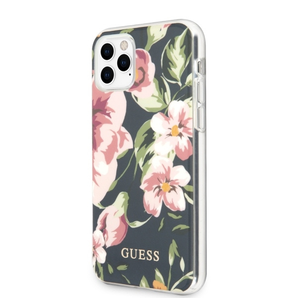 Etui GUESS Apple iPhone 11 Pro Max N°3 Flower Collection Granatowy Case