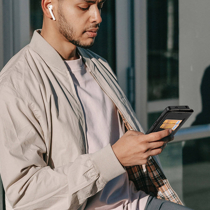 Etui Dux Ducis Skin X2 etui do Xiaomi Redmi Note 12 5G / Poco X5 5G pokrowiec z klapką portfel podstawka brązowe Case