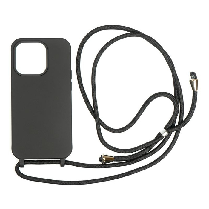 Mobile Origin Lanyard Case, black - iPhone 14 Pro