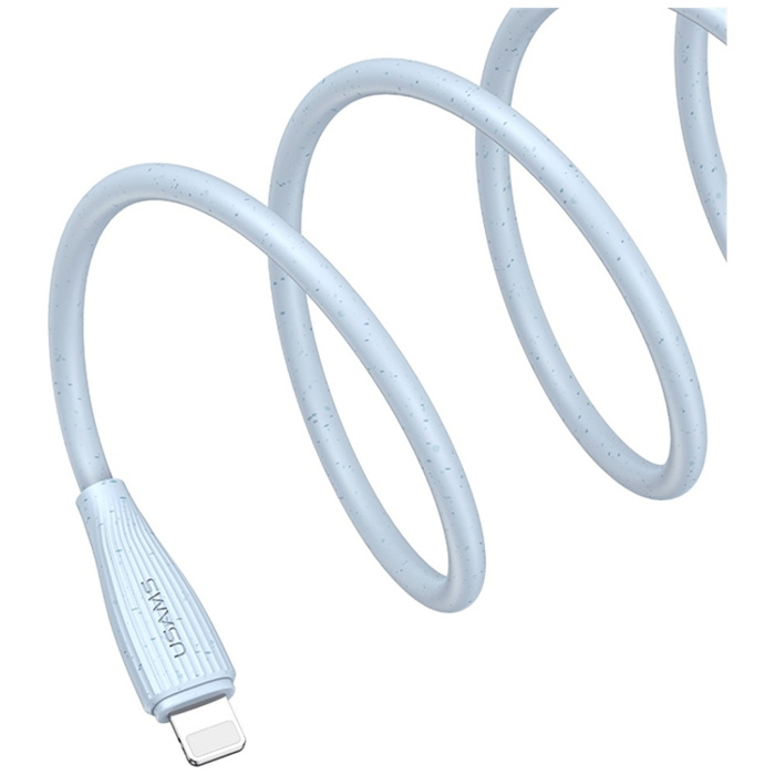 Kabel USAMS Green Series SJ717 30W USB-C do Lightning 1m niebieski