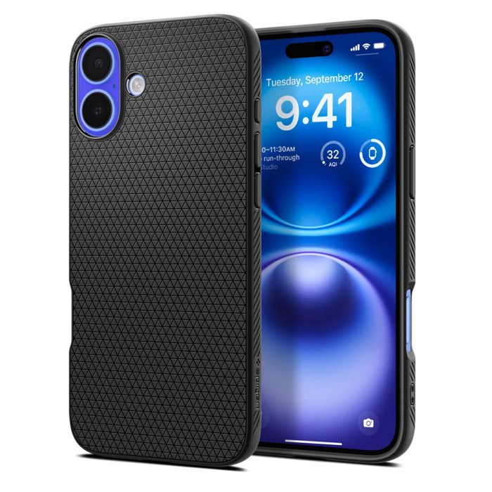 Etui SPIGEN LIQUID AIR IPHONE 16 PLUS MATTE BLACK
