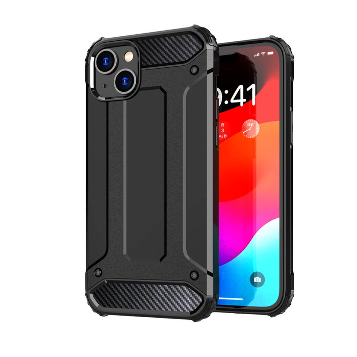 Etui Pancerne etui do iPhone 15 Plus Hybrid Armor - niebieskie Case