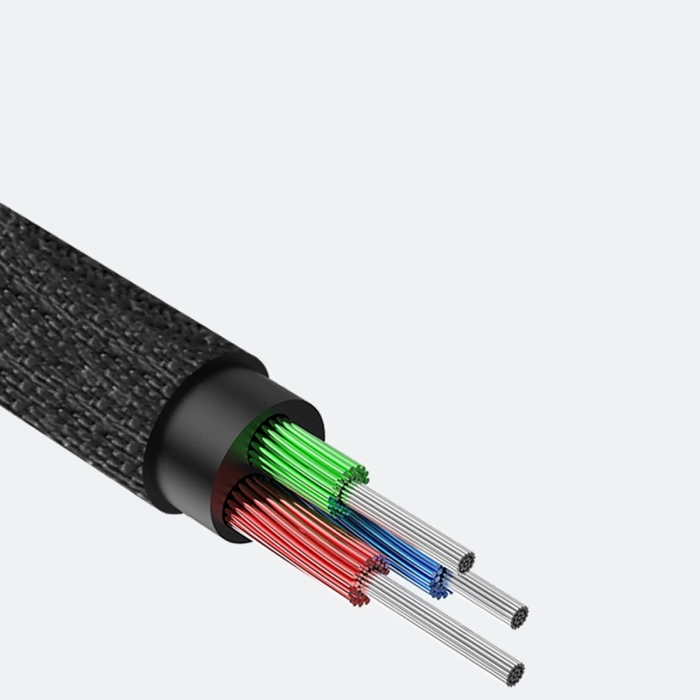 Baseus Yiven M30 kabel audio stereo AUX 3,5 mm męski mini jack 1m srebrno-czarny (CAM30-BS1)