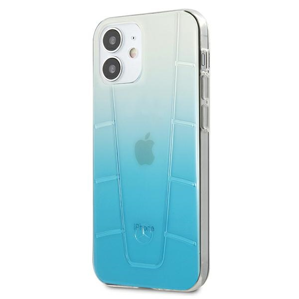 Etui Mercedes Apple iPhone 12 Mini Transparent Line Niebieski Case