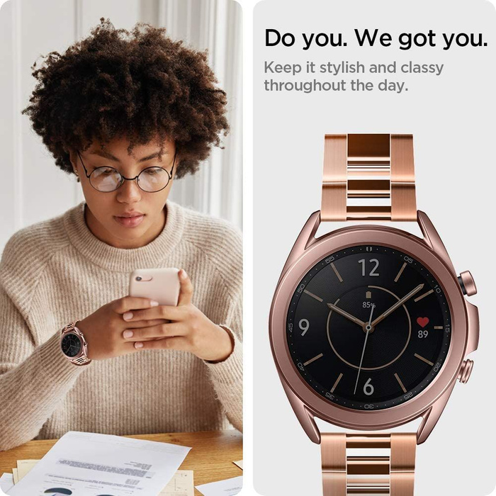 Bransoleta SPIGEN Samsung Galaxy Watch 42 MM Modern Fit Band Rose Gold Różowy