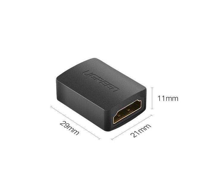Ugreen adapter łącznik złączka HDMI czarny (20107)