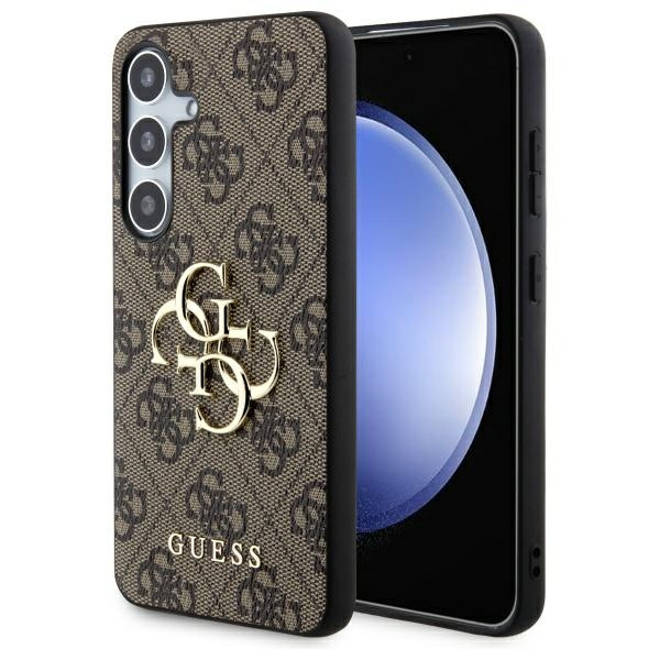 Etui Guess GUHCS24S4GMGBR Samsung Galaxy S24 S921 brązowy/brown hardcase 4G Big Metal Logo Case
