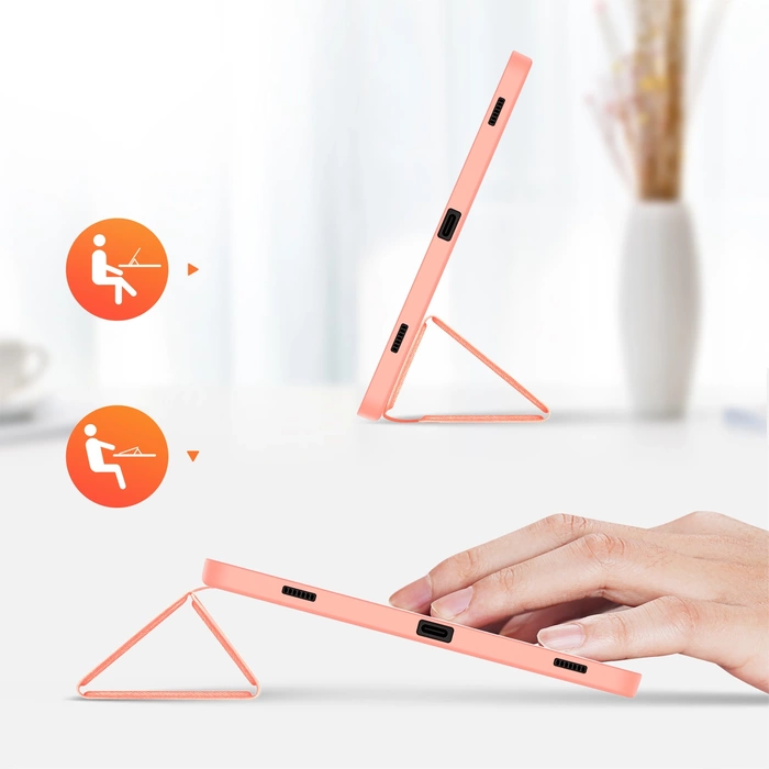Etui z podstawką Dux Ducis Domo Samsung Galaxy Tab S9 FE - różowe