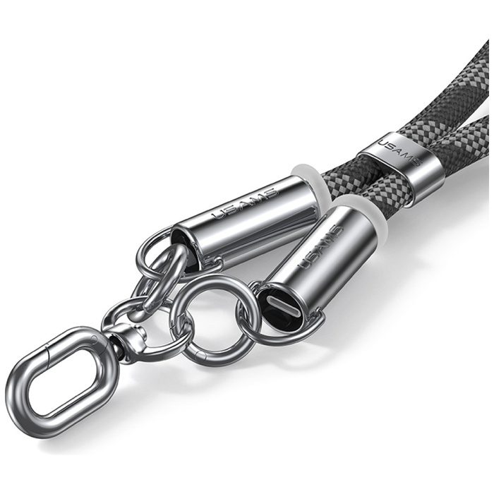 Smycz do telefonu z kablem do ładowania  Usams SJ745 60W USB-C do USB-C 1.2m niebieski