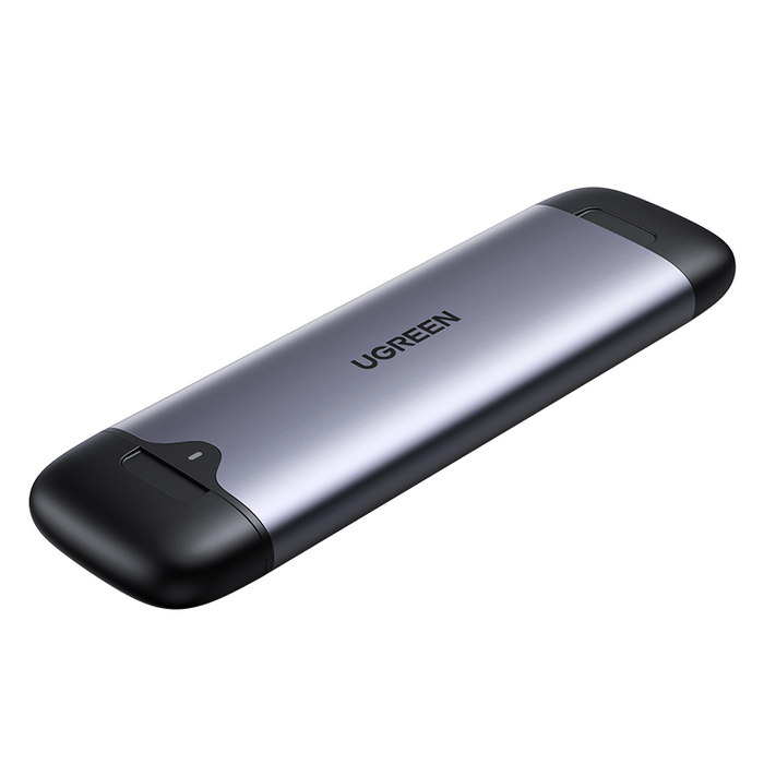 Ugreen kieszeń obudowa dysku M.2 M-Key (USB-C / USB-A 10Gb/s) szary (CM353)