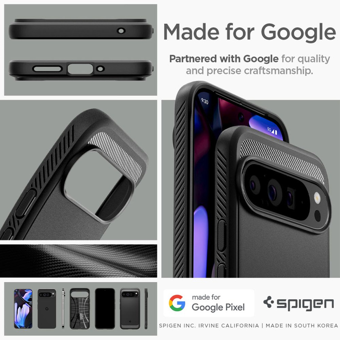 Etui SPIGEN RUGGED ARMOR GOOGLE PIXEL 9 PRO XL MATTE BLACK