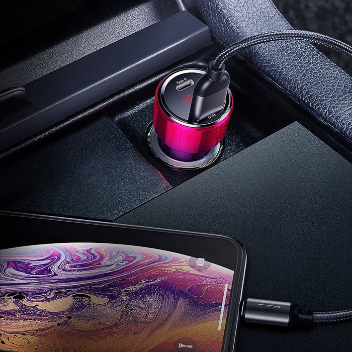 [PO ZWROCIE] Baseus Magic Series Dual QC - ładowarka samochodowa Quick Charge 3.0 2x USB 45W 6A czarny (CCMLC20A-01)