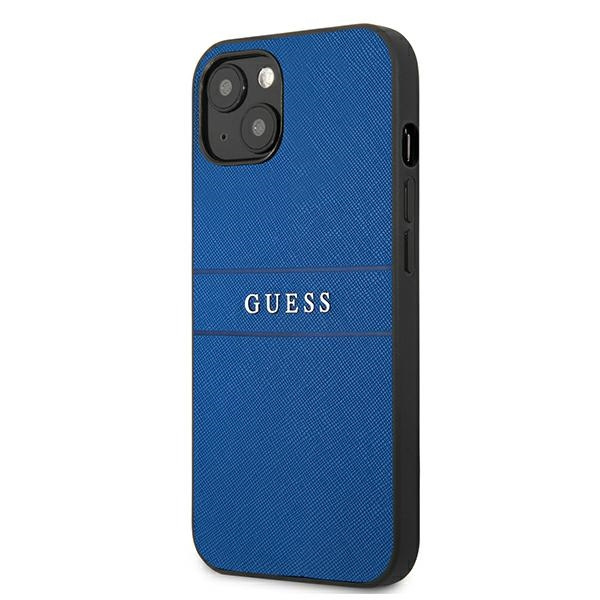 Etui GUESS Apple iPhone 13 Mini Saffiano Strap Niebieski Case