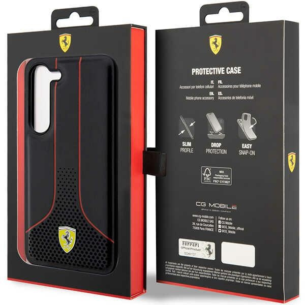 Etui Ferrari FEHCS23MPCSK S23 Plus S916 czarny/black hardcase Perforated 296 P