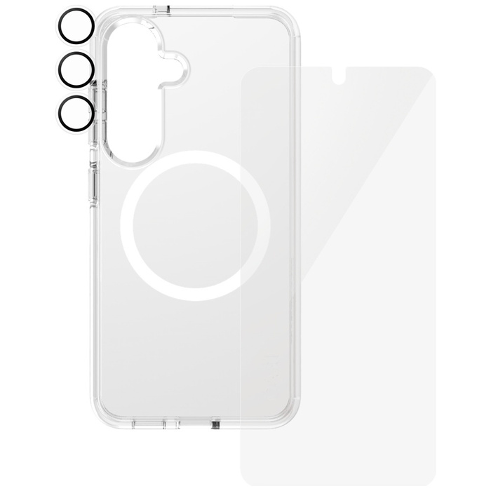 Zestaw ochronny CARE by PanzerGlass       Flagship 3w1 Etui+Szkło+Lens do Samsung Galaxy S25