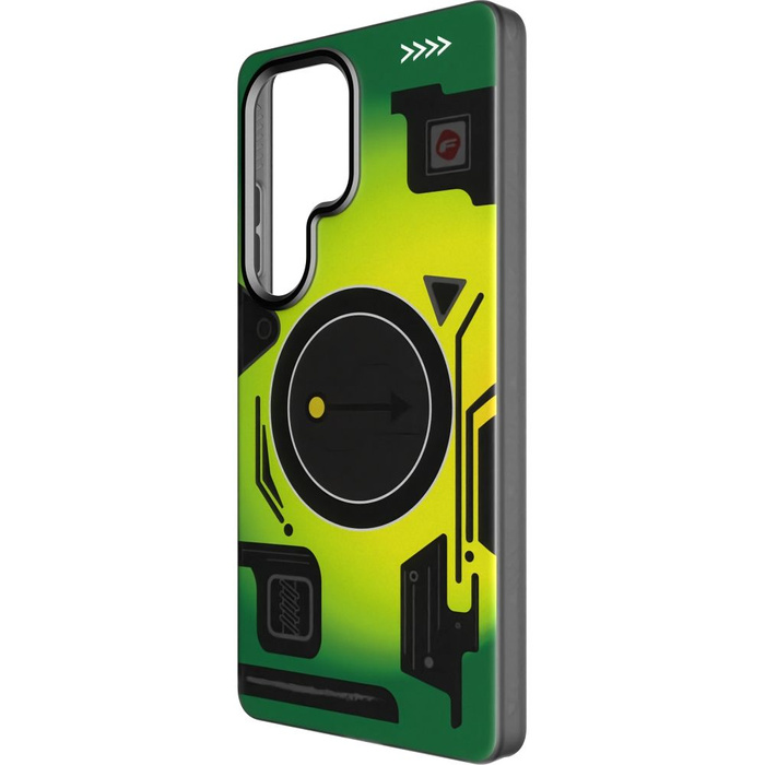 Etui na Samsung S25 ULTRA Forcell F-Protect Levels Dual Layer 4D technology zgodny z MagSafe Military Drop-Test cyber green