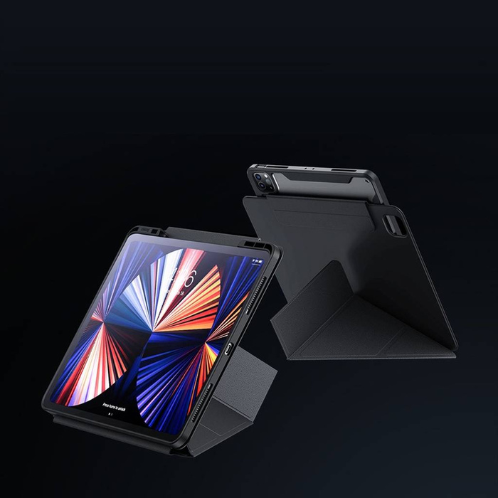 Baseus Safattach Y-type etui do iPad Pro 12,9" 2018/2020/2021 pokrowiec z podstawką biały (ARCX010102)