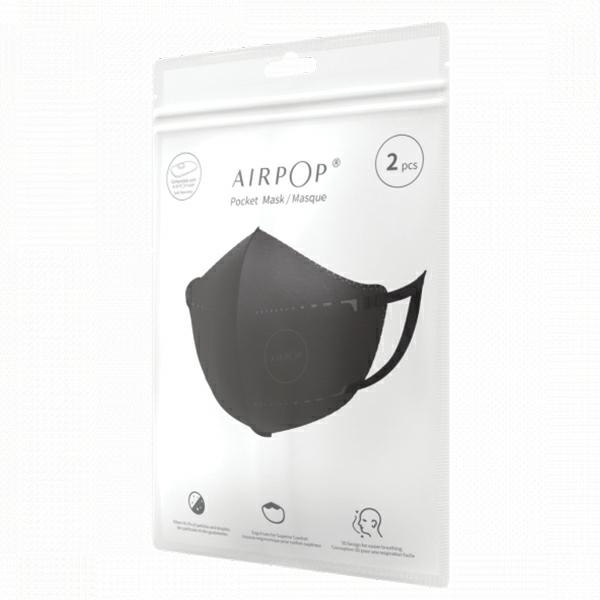 Maseczka ochronna AirPOP Pocket Mask NV 2szt czarny/black