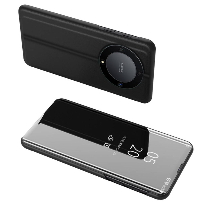 Etui Clear View Case etui do Honor Magic5 Lite / X40 / X9a pokrowiec z klapką czarne Case