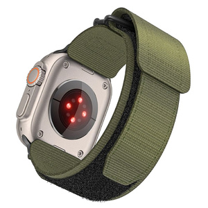 FORCELL F-DESIGN FA05 pasek nylonowy do APPLE Watch 42 / 44 / 45 / 49 mm zielony