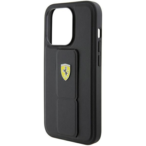 Ferrari Fehcp15xgspsik Iphone 15 Pro Max 6.7" Czarny/black Hardcase Grip Stand