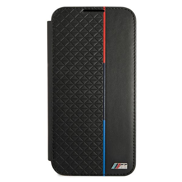 Etui BMW Samsung Galaxy S22 Plus Bookcase M Collection Triangles Czarny Case