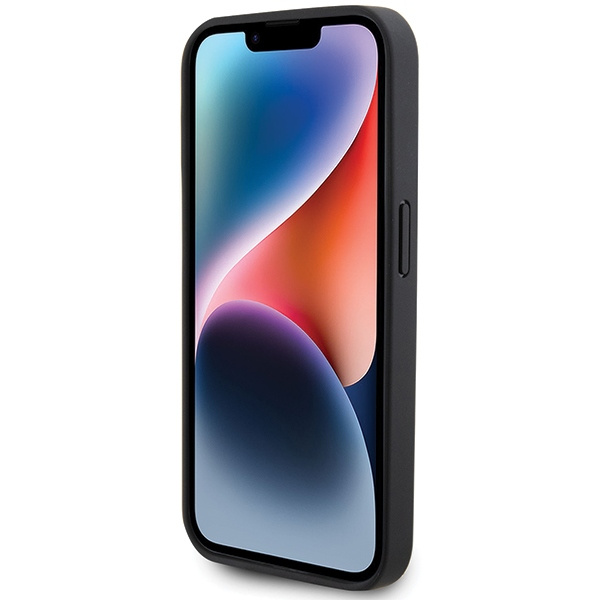 Etui Bmw Bmhcp15l22rvsk Iphone 15 Pro 6.1" Czarny/black Hardcase Leather Stamp Blue Lines Case