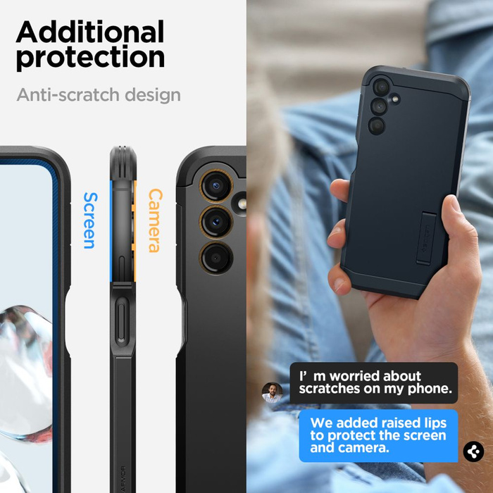 Etui SPIGEN Tough Armor Galaxy A14 4G / Lte Black