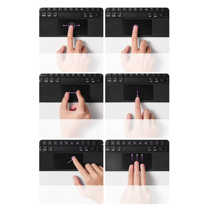 Baseus Brilliance klawiatura bluetooth etui iPad Pro 11'' (2018/2020/2021) / iPad Air 4 10.9'' / iPad Air 5 10.9'' / iPad 10 10.9'' (2022) magnetyczne z klapką podstawka szare