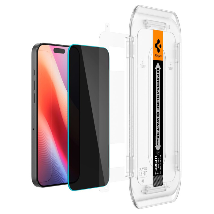 SZKŁO PRYWATYZUJĄCE SPIGEN GLAS.TR ”EZ FIT” 2-PACK IPHONE 16 PRO MAX, 17 PRO MAX PRIVACY