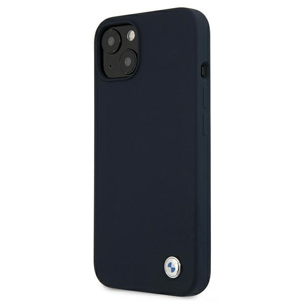 Etui BMW Apple iPhone 13 Mini Silicone Signature Granatowy Hardcase