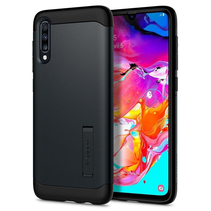 Etui SPIGEN Slim Armor Samsung Galaxy A70 Metal Slate Szare Case