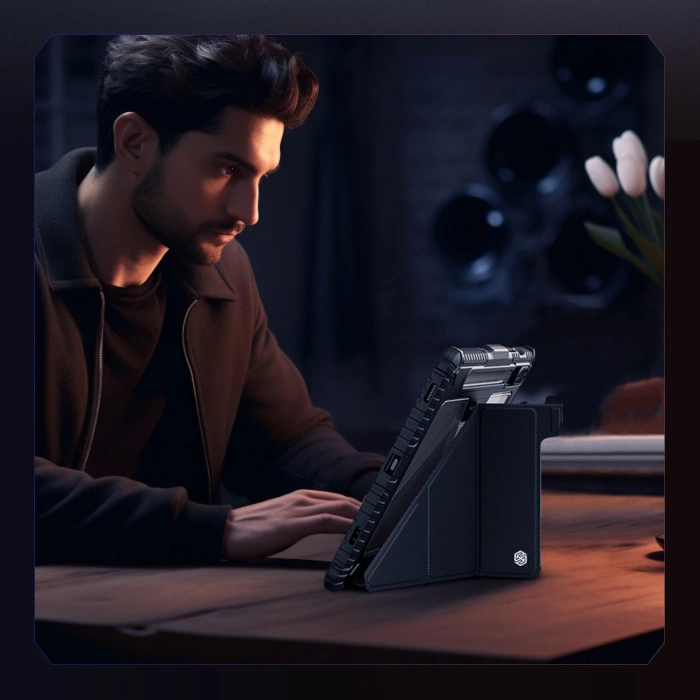 Etui Nillkin Bumper Leather Case Pro na Samsung Galaxy Tab S9 - czarne