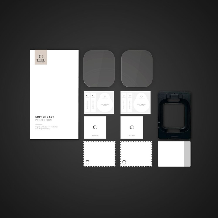 FOLIA HYDROŻELOWA TECH-PROTECT SUPREME SET 2-PACK APPLE WATCH 10 (42 MM) CLEAR