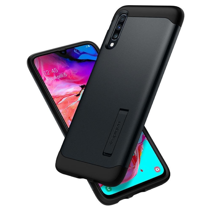 Etui SPIGEN Slim Armor Samsung Galaxy A70 Metal Slate Szare Case