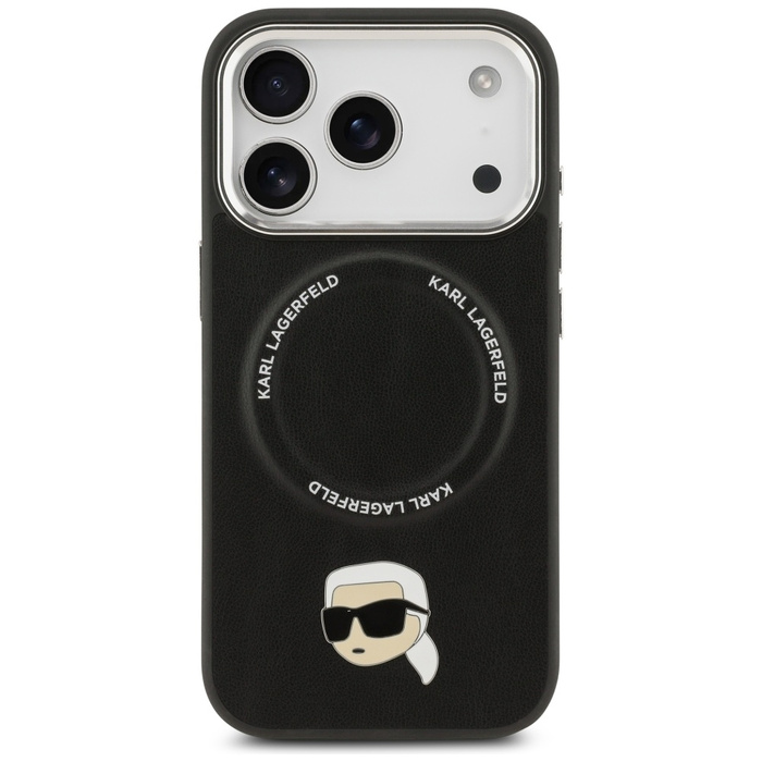 Etui Karl Lagerfeld Karl Pin MagSafe do  iPhone 17 Pro Max czarny