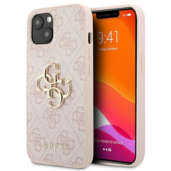 Etui GUESS Apple iPhone 13 4G Big Metal Logo Różowy Hardcase
