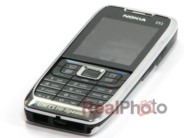 NOKIA E51 Obudowa Oryginał Komplet Srebrna Grade C